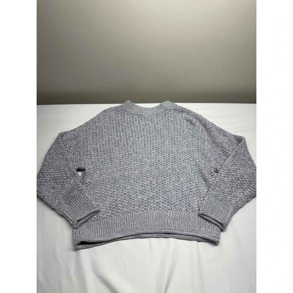 Universal‎ Thread Womens Blue Marled Chunky Knit Crewneck Sweater Small Comfy
